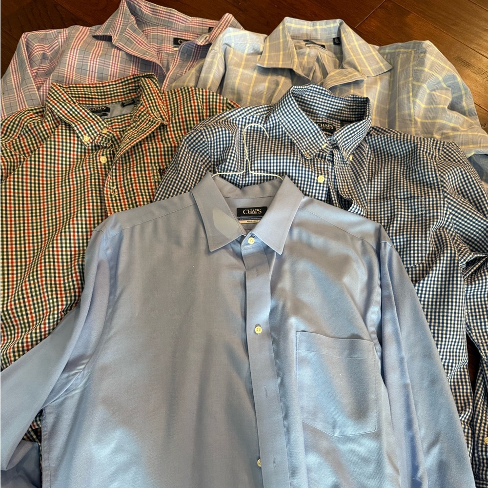 Bundle of 5 Chaps Dress Shirt